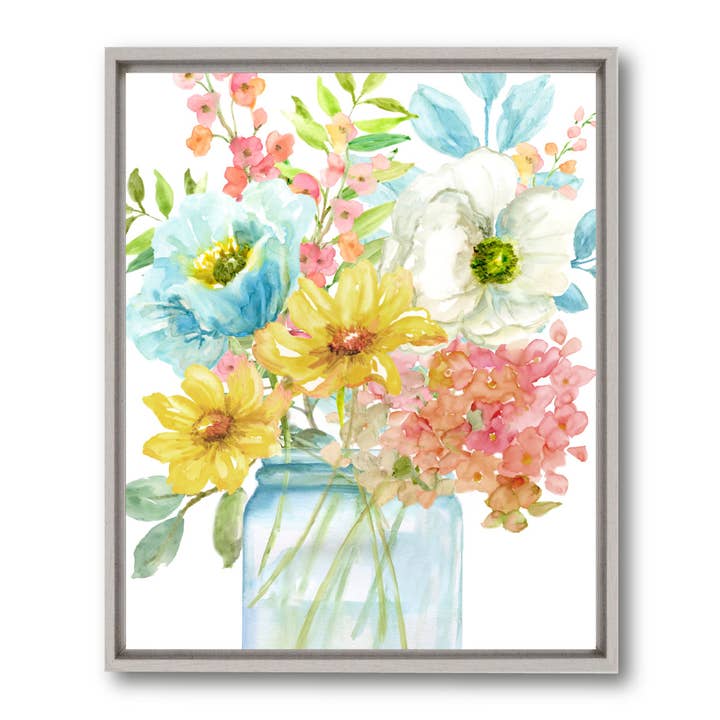 Summer Fresh I Canvas with Float Moulding for wholesale by Courtside Market