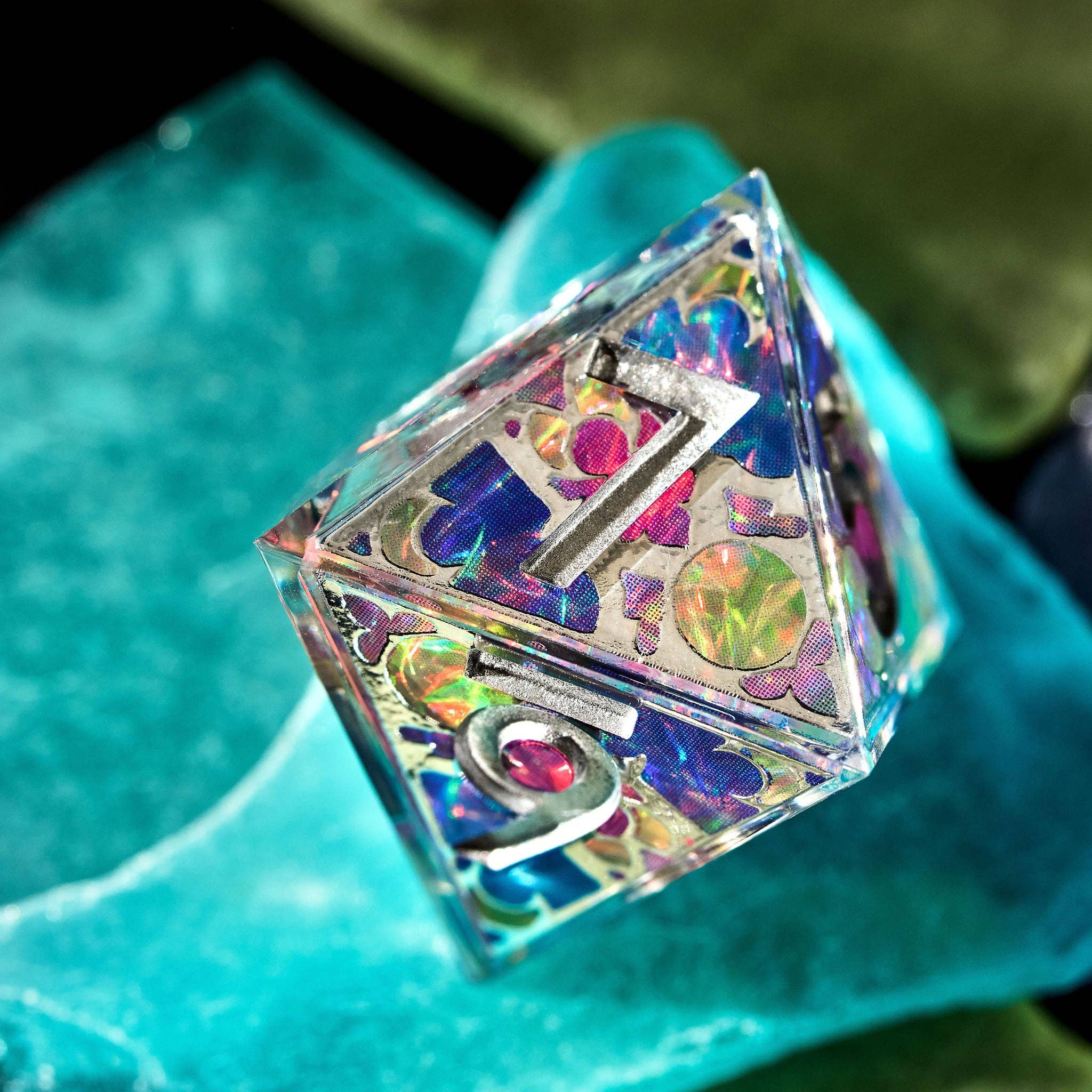 Dispel Dice – wholesale Dice – Lunar Cathedral 7-Piece Iconic Dice Set8