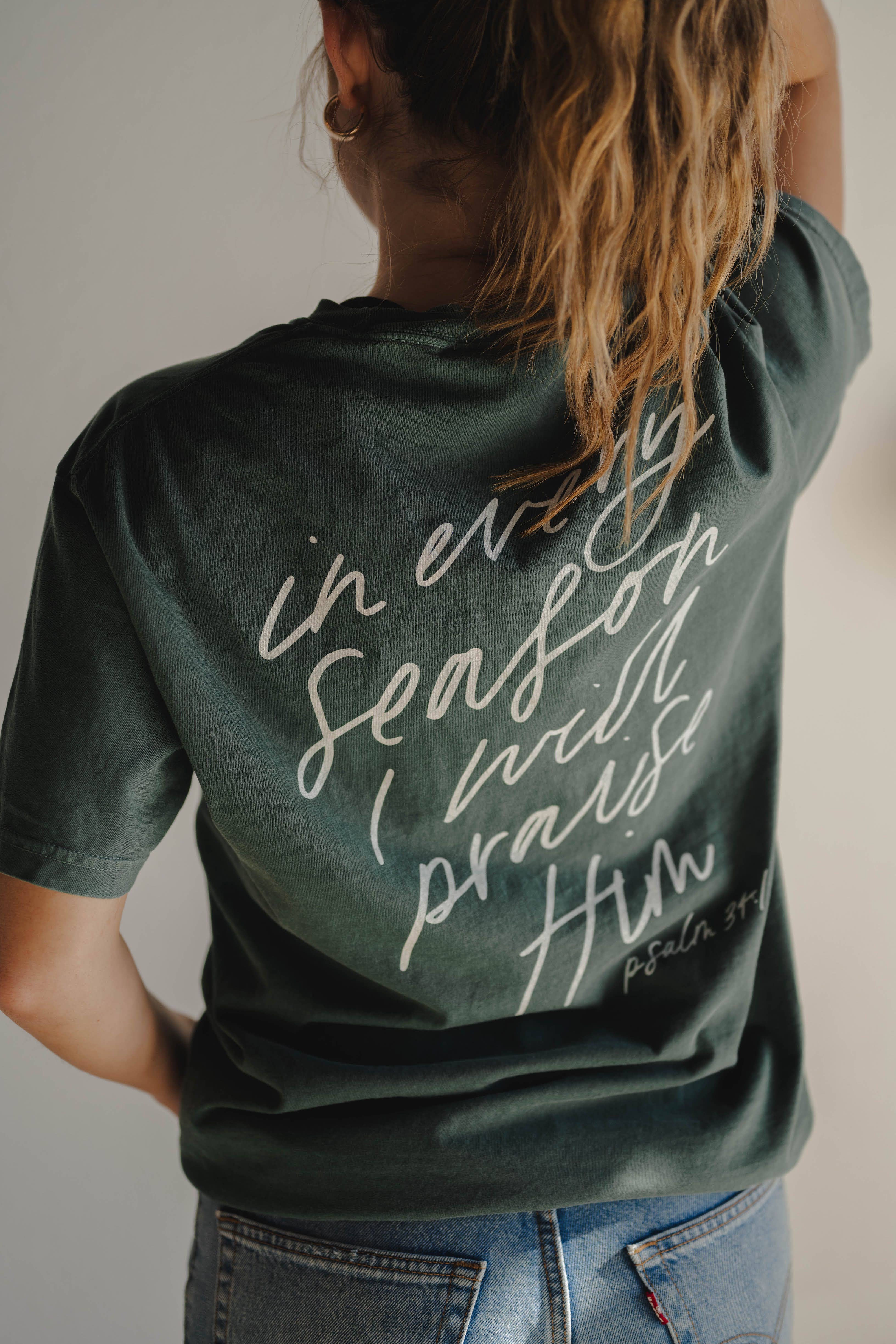Dear Heart - Wholesale Screen Printed T-Shirt - Women's - In Every Season Tee | Women's Christian Tee 3