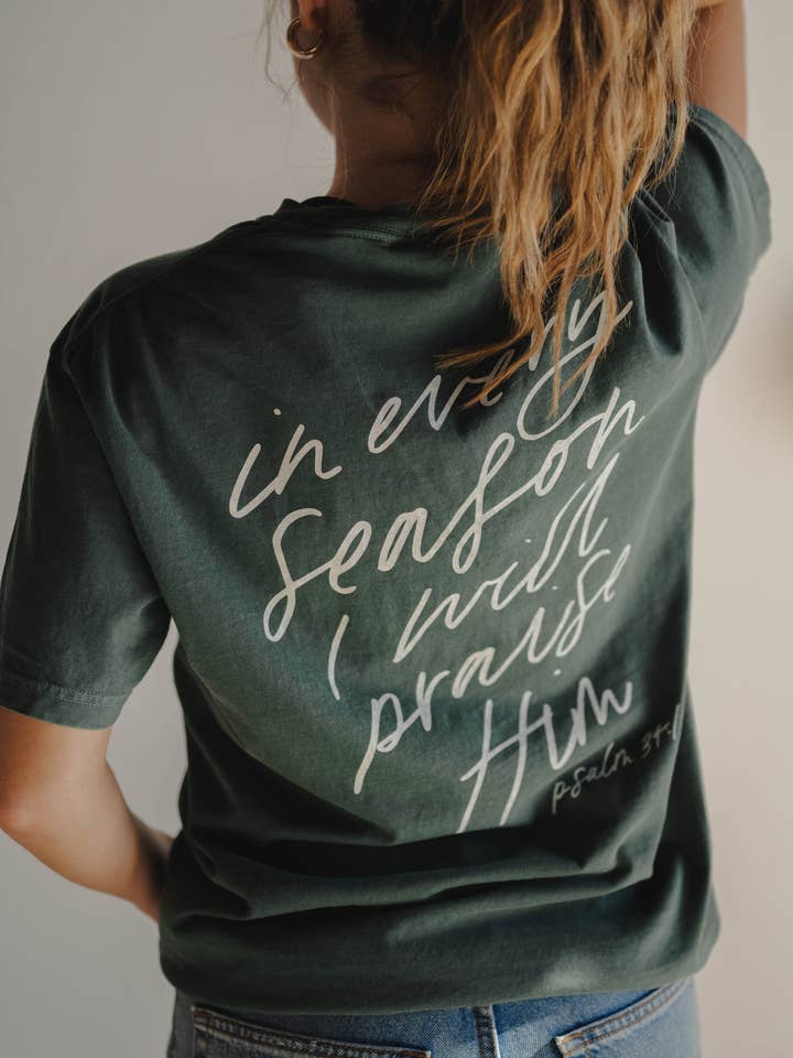 Dear Heart - Wholesale Screen Printed T-Shirt - Women's - In Every Season Tee | Women's Christian Tee 3