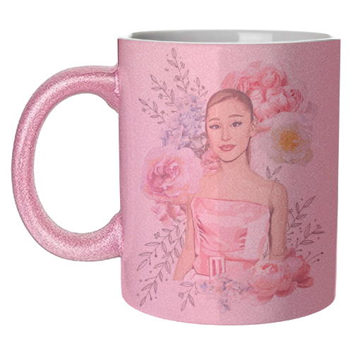 ART WOW - Wholesale Coffee Mug - Mugs 'Pretty in Pink Ari' by DOLLY WOLFE11
