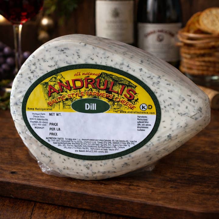 Andrulis Farmers Cheese Dill for wholesale by Andrulis