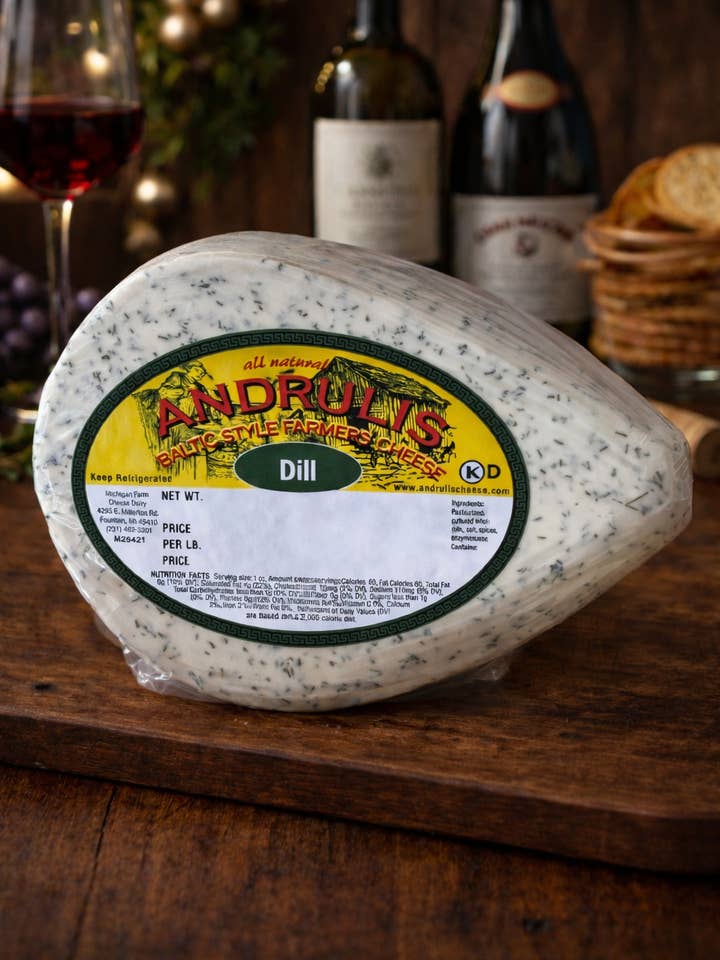 Andrulis Farmers Cheese Dill for wholesale by Andrulis