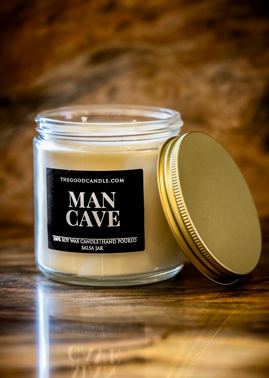 The Good  Candle - Wholesale Jar/Filled Candle - 13oz Man Cave1