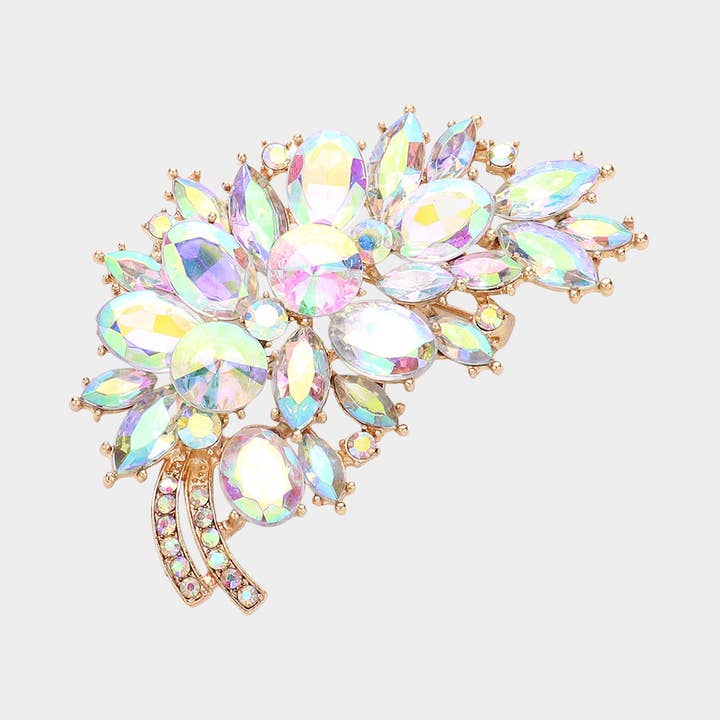 Sensibling Corp. - Wholesale Brooch - Glass Crystal Leaf Pin Brooch8