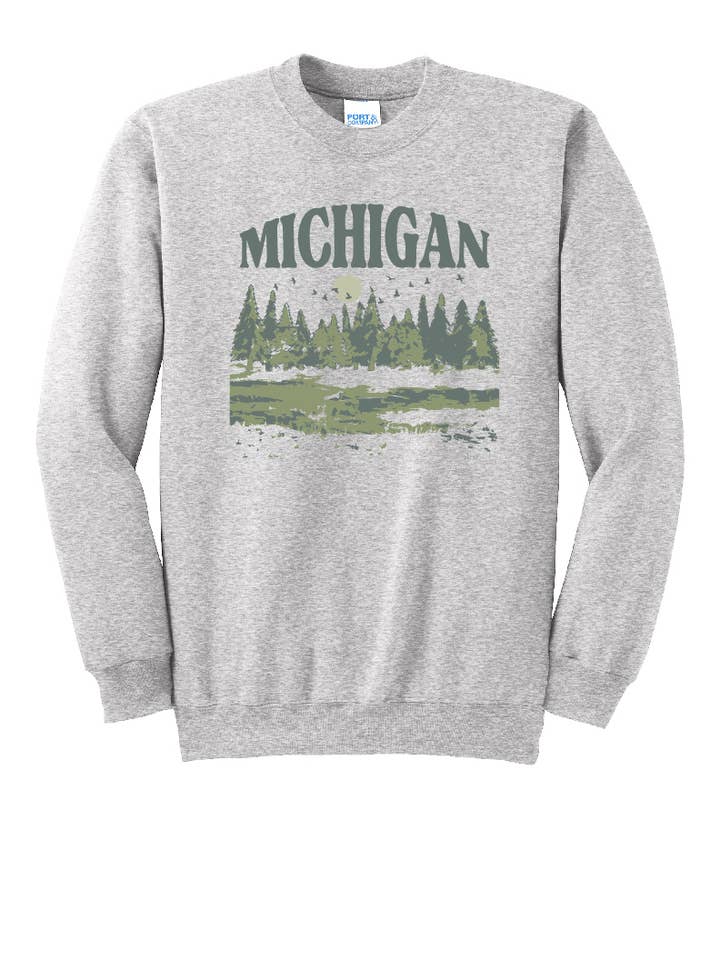 Sweatshirt Vintage Michigan Crew pour la vente par True North Threads