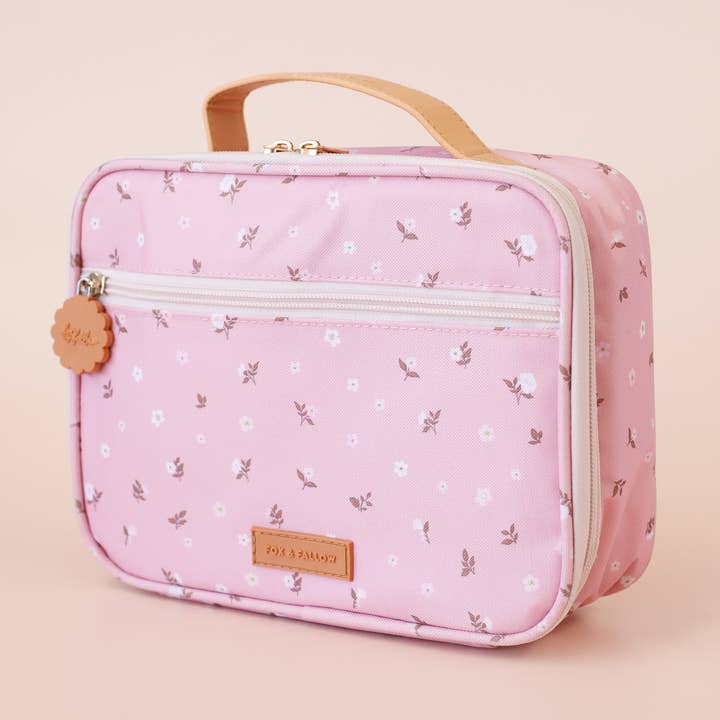 Dusty Roses Mini Lunch Bag for wholesale by Fox & Fallow