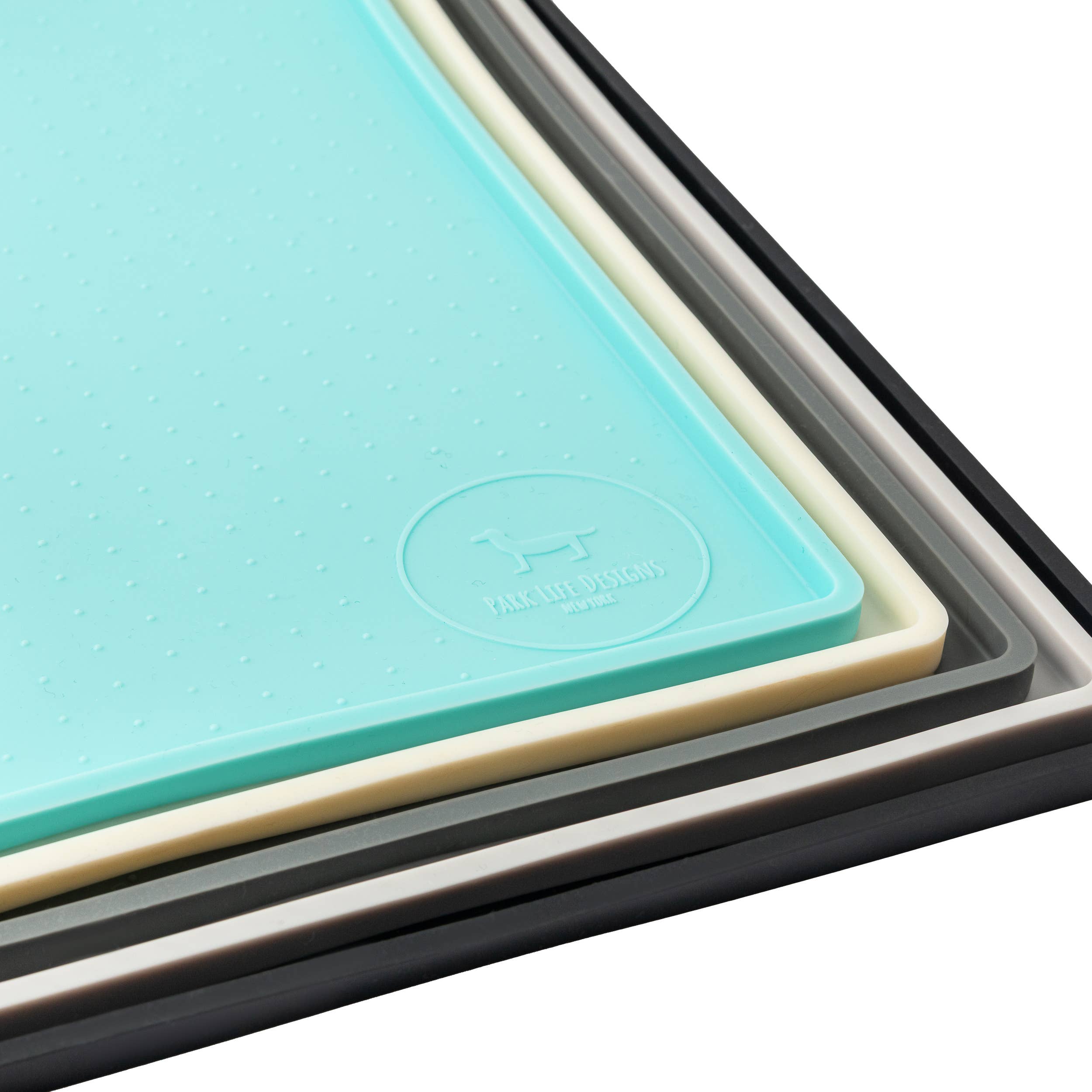 Park Life Designs - Venta al por mayor Esterilla para comedero de mascotas - Perros - Tapete de silicona para mascotas sin desorden22