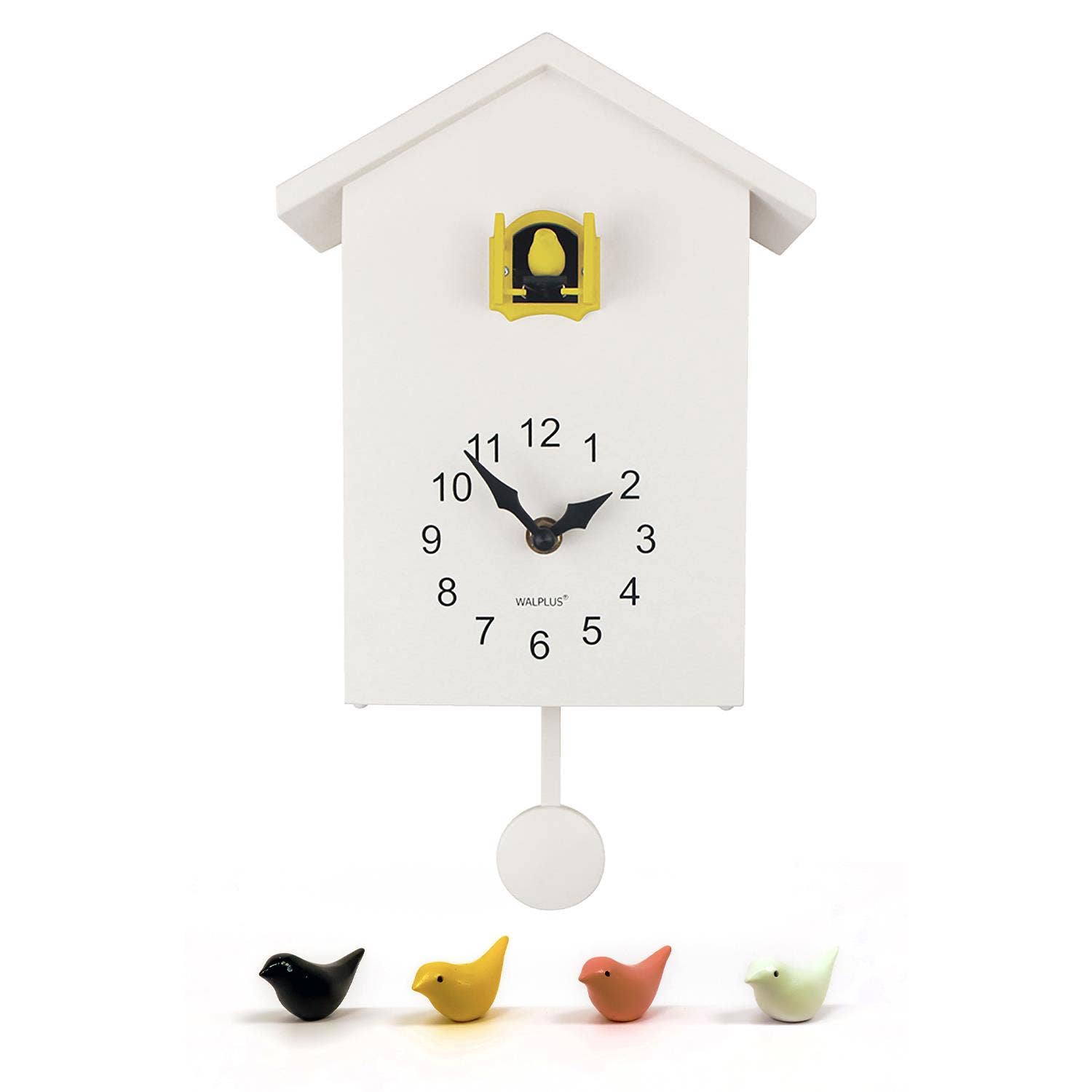 Walplus - Wholesale Wall Clock - White Cuckoo Clock - Yellow Window10