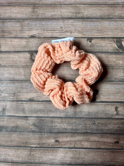 South Coast Sewn - Wholesale Scrunchie - Women's - Pink Ribbed Hair Scrunchie3