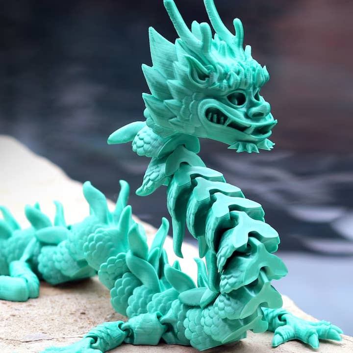 Cloud Nine 3d Studio - Wholesale Decorative Figurine - Articulated Chinese Dragon, Gift for Dragon Lover