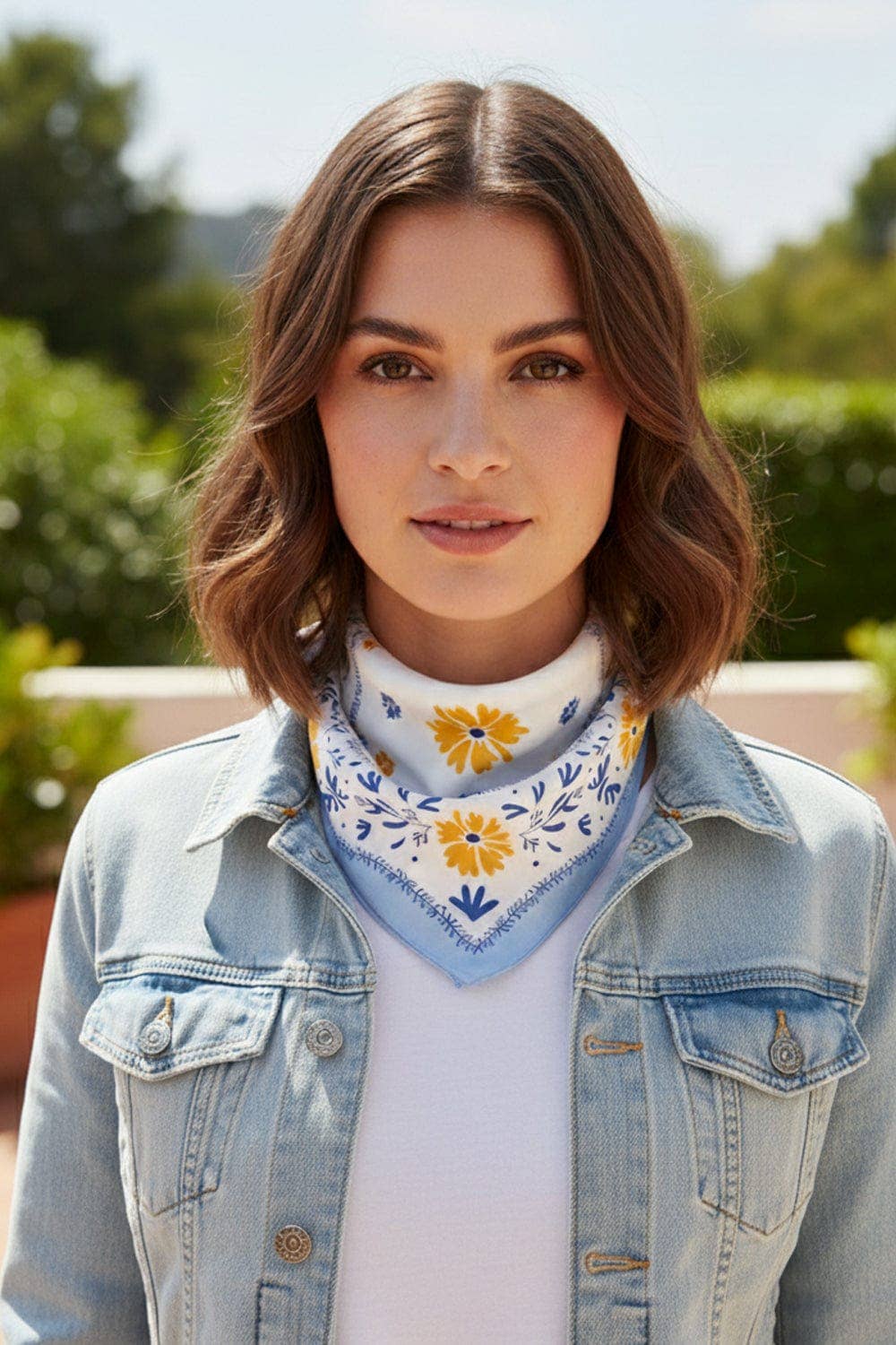 MiMi Wholesale - Wholesale Bandana - Women's - BS0113 Dani Floral Print Bandana6