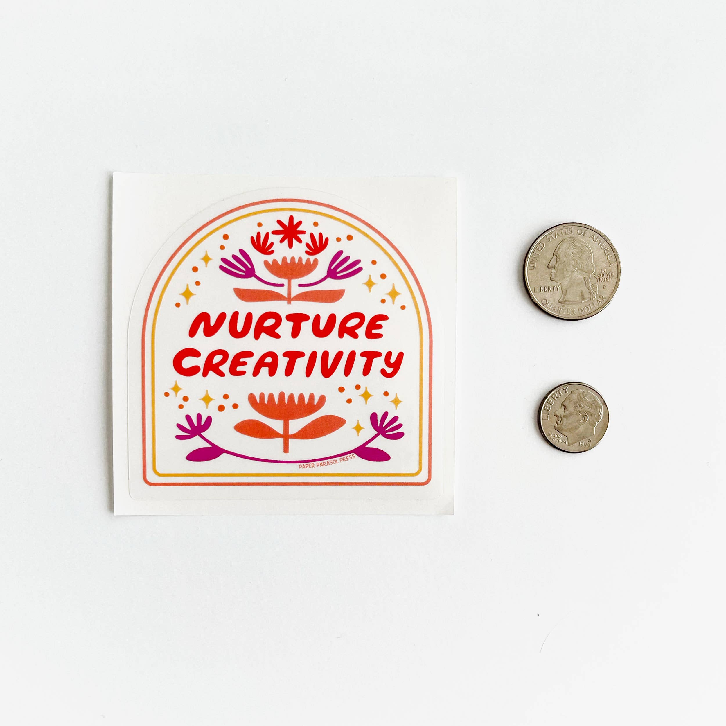Paper Parasol Press - Wholesale Sticker - Nurture Creativity Clear Sticker5