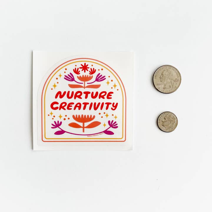 Paper Parasol Press - Wholesale Sticker - Nurture Creativity Clear Sticker5