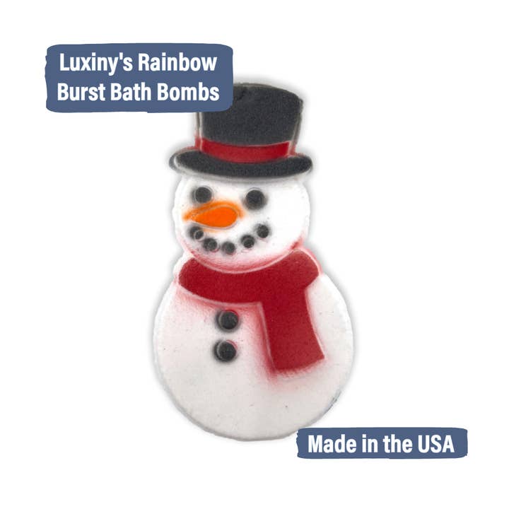 Luxiny Products - Luxurious Bath and Body - Wholesale Bath Bomb/Fizz - Christmas Best Seller | Snowman | Frosty | Bath Bomb