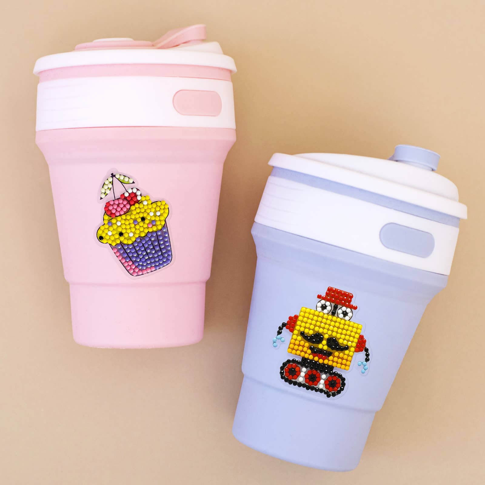 Wrapables.com - Wholesale DIY Craft Kit - Wrapables 5D Gem Painting Diamond Art Kits, 8pc Sweet Treats5