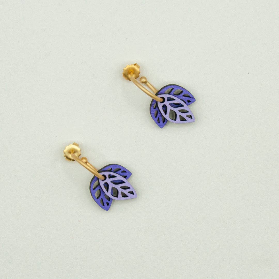 Materia Rica - Wholesale Dangle Earrings - Rustling Violet Mini Earrings0