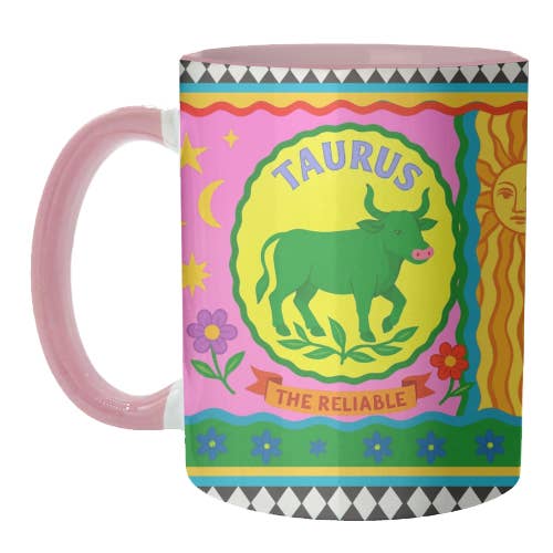 Mugs 'TAURUS STAR SIGN ‘THE RELIABLE'' for wholesale by ART WOW