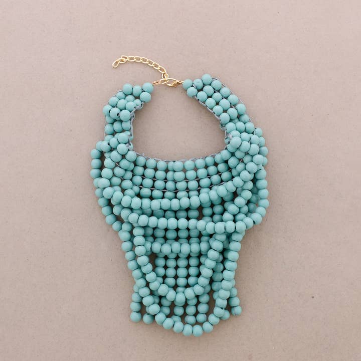 Sonata - Wholesale Kralen/parelketting - SLABBETJE MET HOUTEN KRALEN2