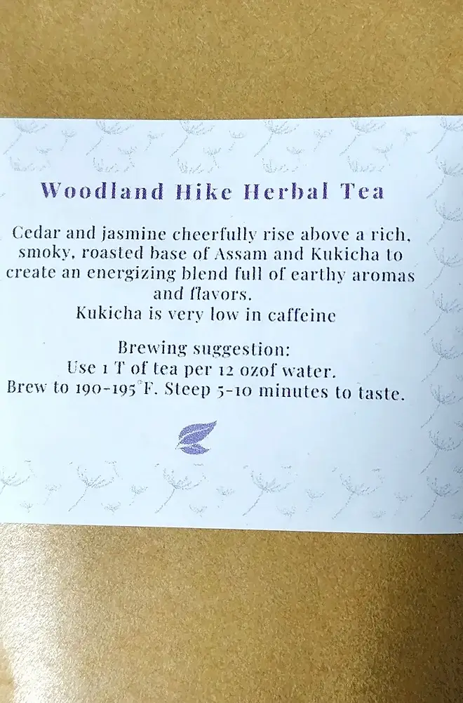 Sweet Dandelion, llc - Wholesale Loose Tea - Woodland Hike Tea9