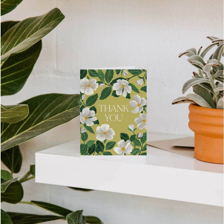 Paper Anchor Co. - Wholesale Thank You Card - Rosa Thank You Greeting Card1