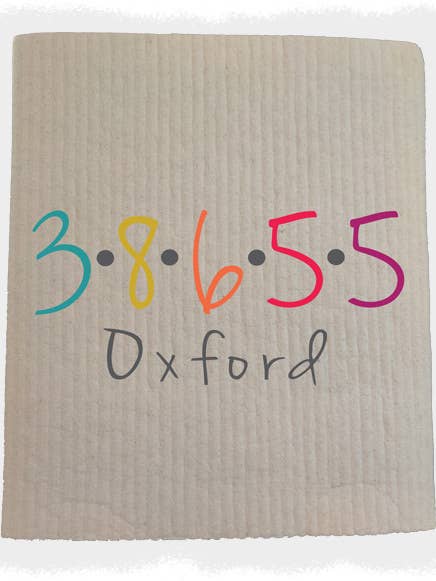 Zip Code Dots Sponge for wholesale by Familiar Goods