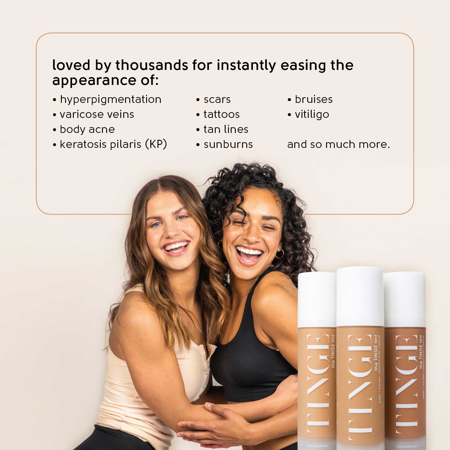 TINGE - Wholesale Self-Tanner - the TINGE tint | water + transfer-resistant body makeup11