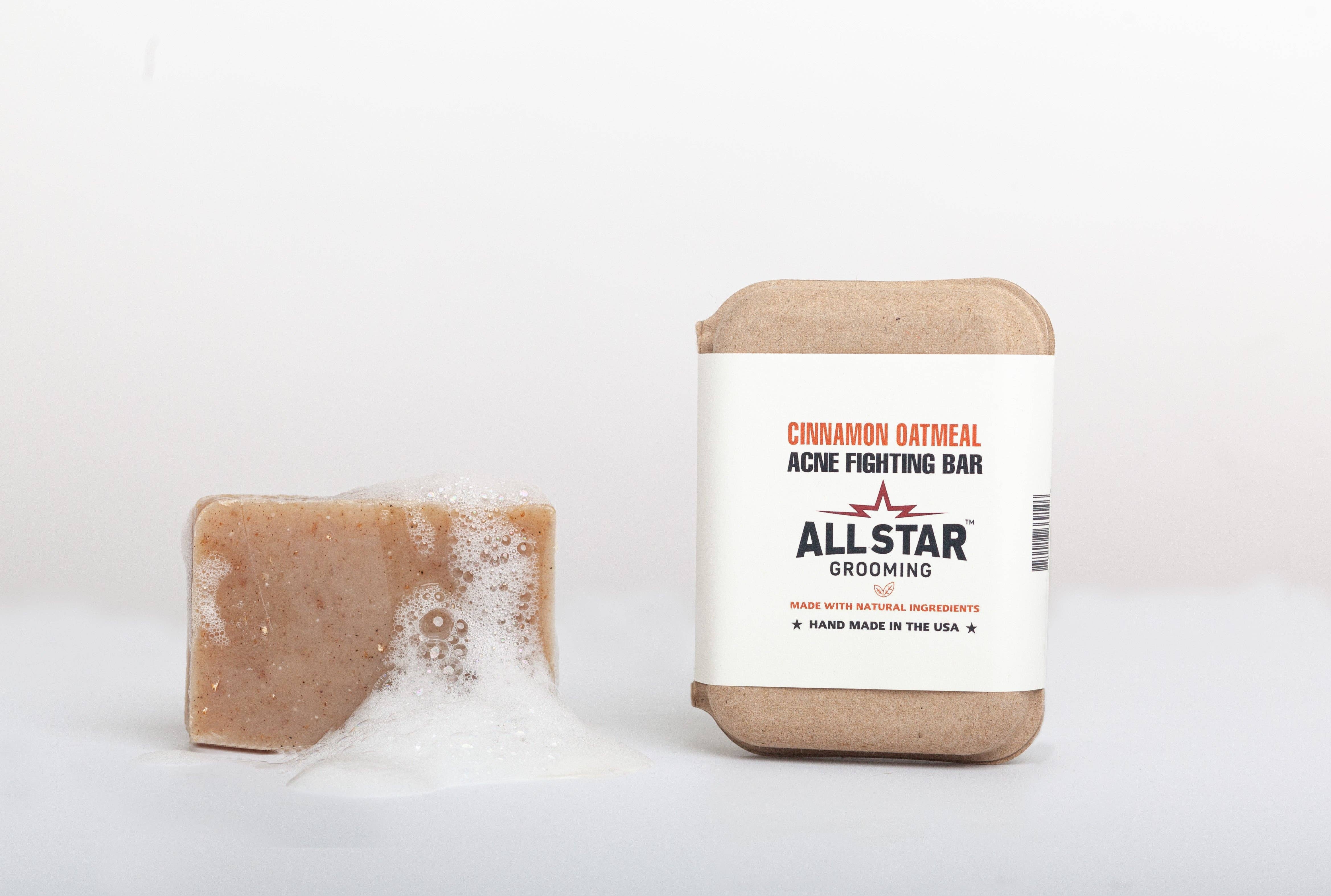 All star grooming - Wholesale Bar Soap - Men's - Cinnamon Oatmeal Acne Fighting 4 oz Bar0