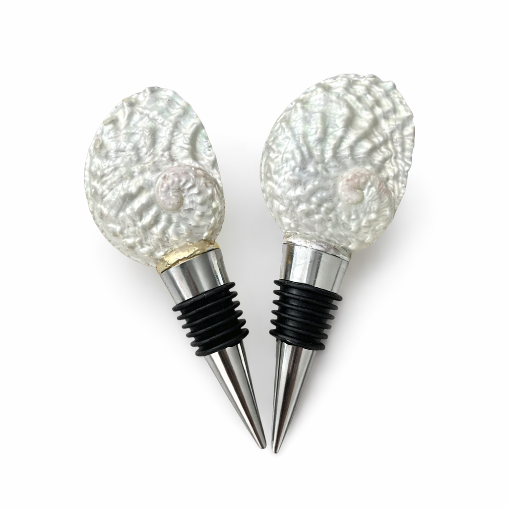 Shell Yeah By Jaks LLC – Engroshandel Vinprop – Iridescerende Abalone Vinprop – Guld/Sølv Kant2