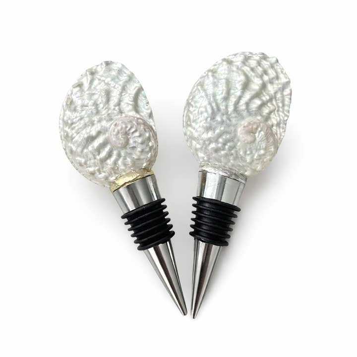 Shell Yeah By Jaks LLC – Engroshandel Vinprop – Iridescerende Abalone Vinprop – Guld/Sølv Kant2