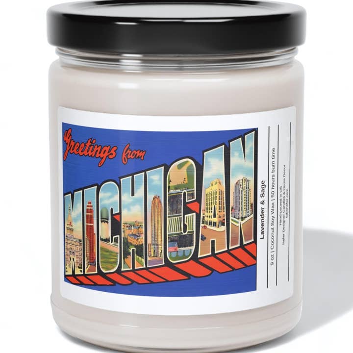 Nefer Designer Candles & Home Decor - Wholesale Jar/Filled Candle - Michigan | State Scented Candle