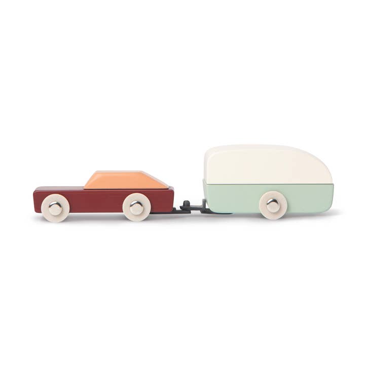 Wooden Toy Car and Caravan - Floris Hovers Duotone Car #8 for wholesale by IKONIC