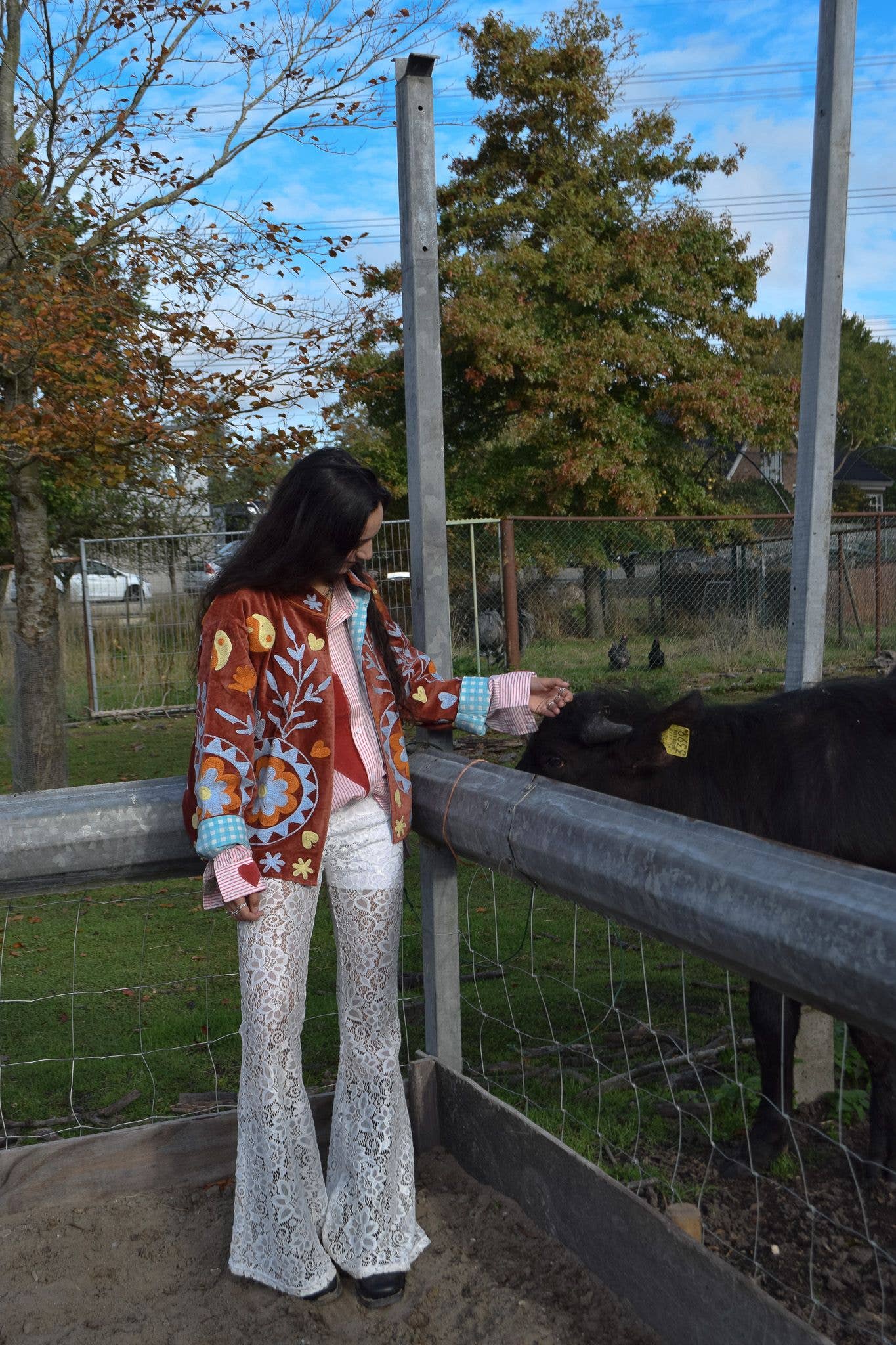 ToutVintage - Vente Veste – femme - Velours brique yingyang6