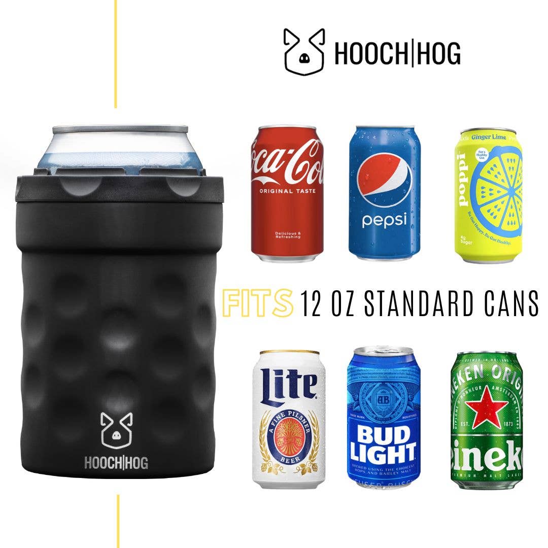 Hooch Hog - Wholesale Drink Huggers & Koozies - The Shorty Can Cooler [Black]1