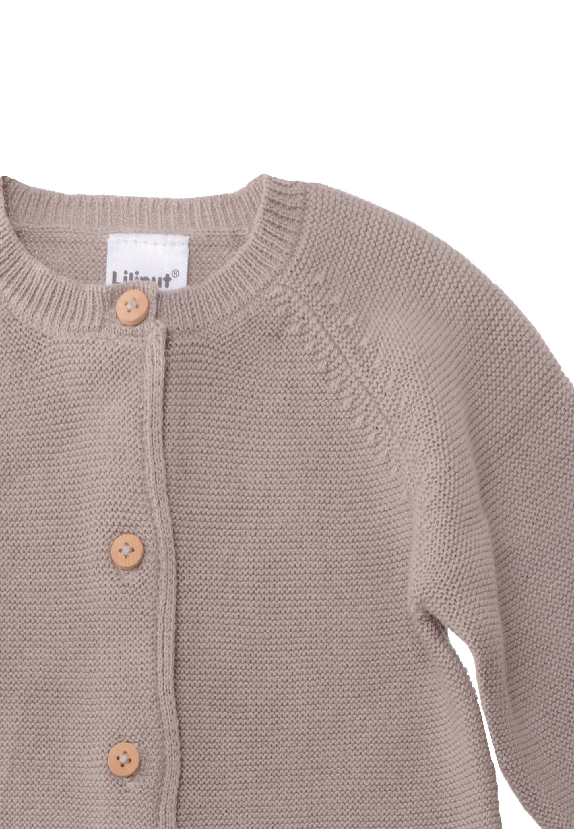 Liliput - Wholesale Cardigan - Baby - Cardigan with wooden buttons in taupe2
