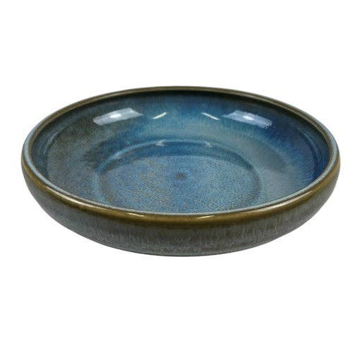 Urban Tokyo - Wholesale Dinner Plate - Nature Series 24oz 8.25"D x 2"H Deep Plate Blue JP (5/40)2