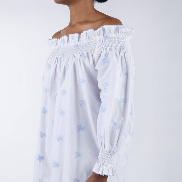 Lenora – Camisa de noite - Mulher por atacado – CAMISOLA DE NOITE DE MANGA COMPRIDA BORDADA EM ALGODÃO NANCY6