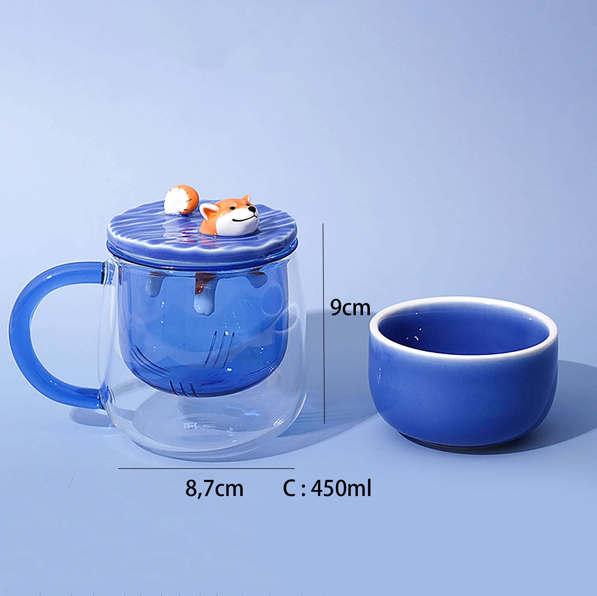 MinoCraft – Engroshandel Kaffekrus – Shiba Inu-kop med tefilter10