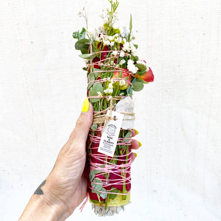 Sage & Clarity Bee's Sneeze Herbal Torch for wholesale by Pour Vida