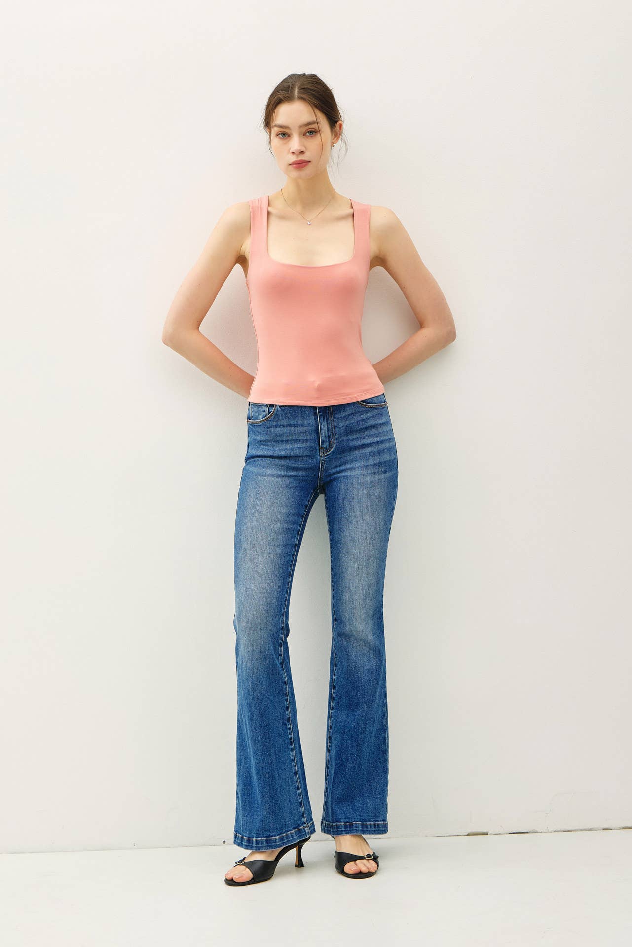 Be Cool - Wholesale Tank Top - Women's - [SOFT CORE] DOUBLE LINED SQUARE NECK TANK 16