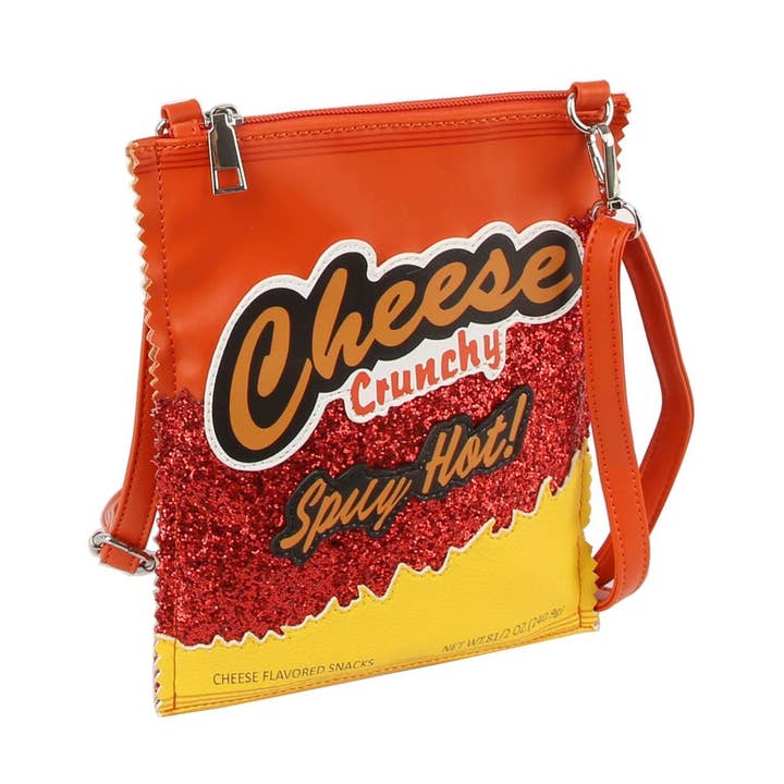 Crossbody Orange Flamin Hot Cheetos Clutch Taske for engroshandel hos PinktownUSA