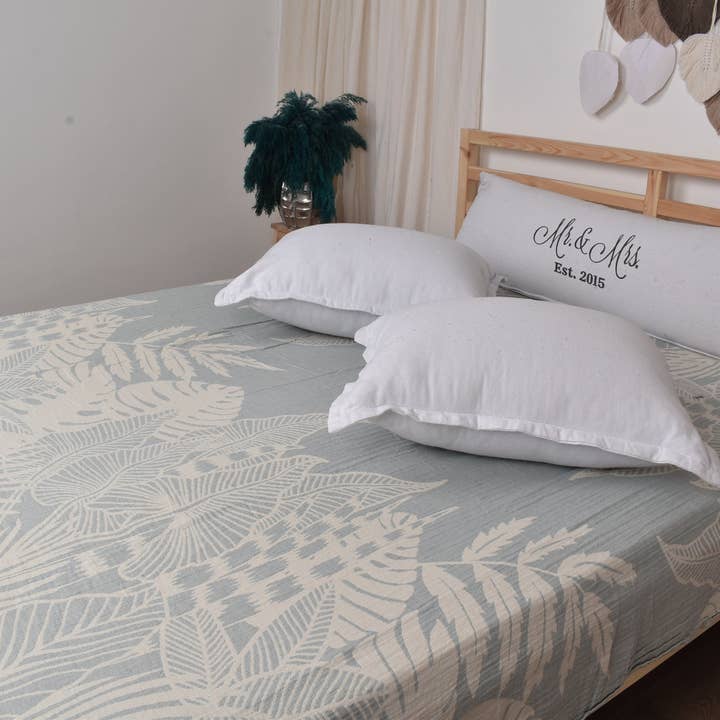 Organic Turkish Towels - Wholesale Throw Blanket - Beach Blanket, Cozy Floral Throw, 85x93 Inches Boho Blanket7