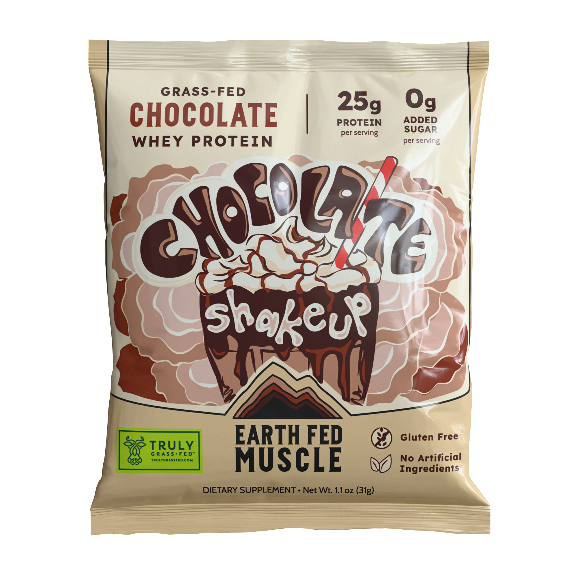 Earth Fed Muscle - Wholesale Protein/Superfood Powder - Single Serving Whey Protein Packs0