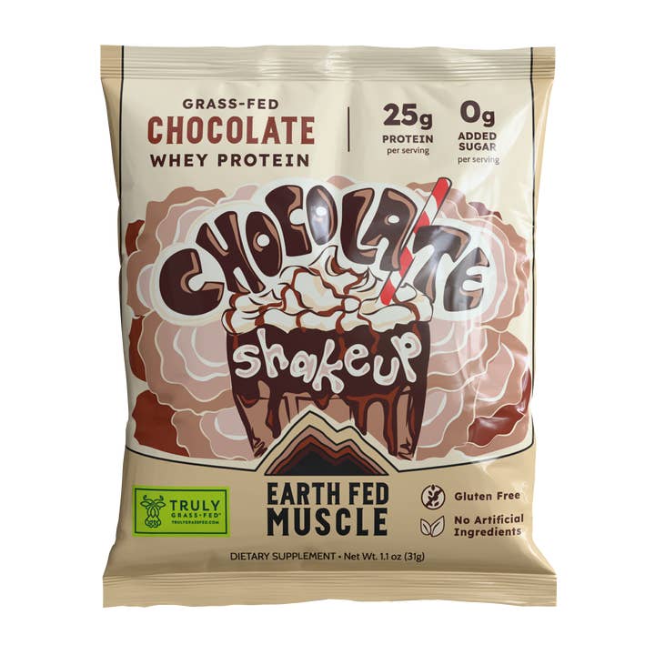 Earth Fed Muscle - Wholesale Protein/Superfood Powder - Single Serving Whey Protein Packs