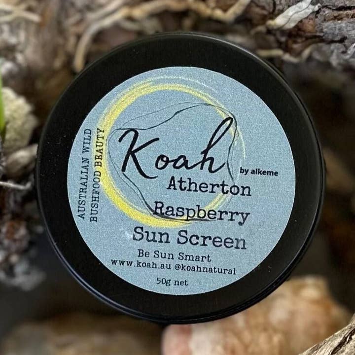 Atherton Raspberry Sun Screening Balm for wholesale by Koah Bush Beauty