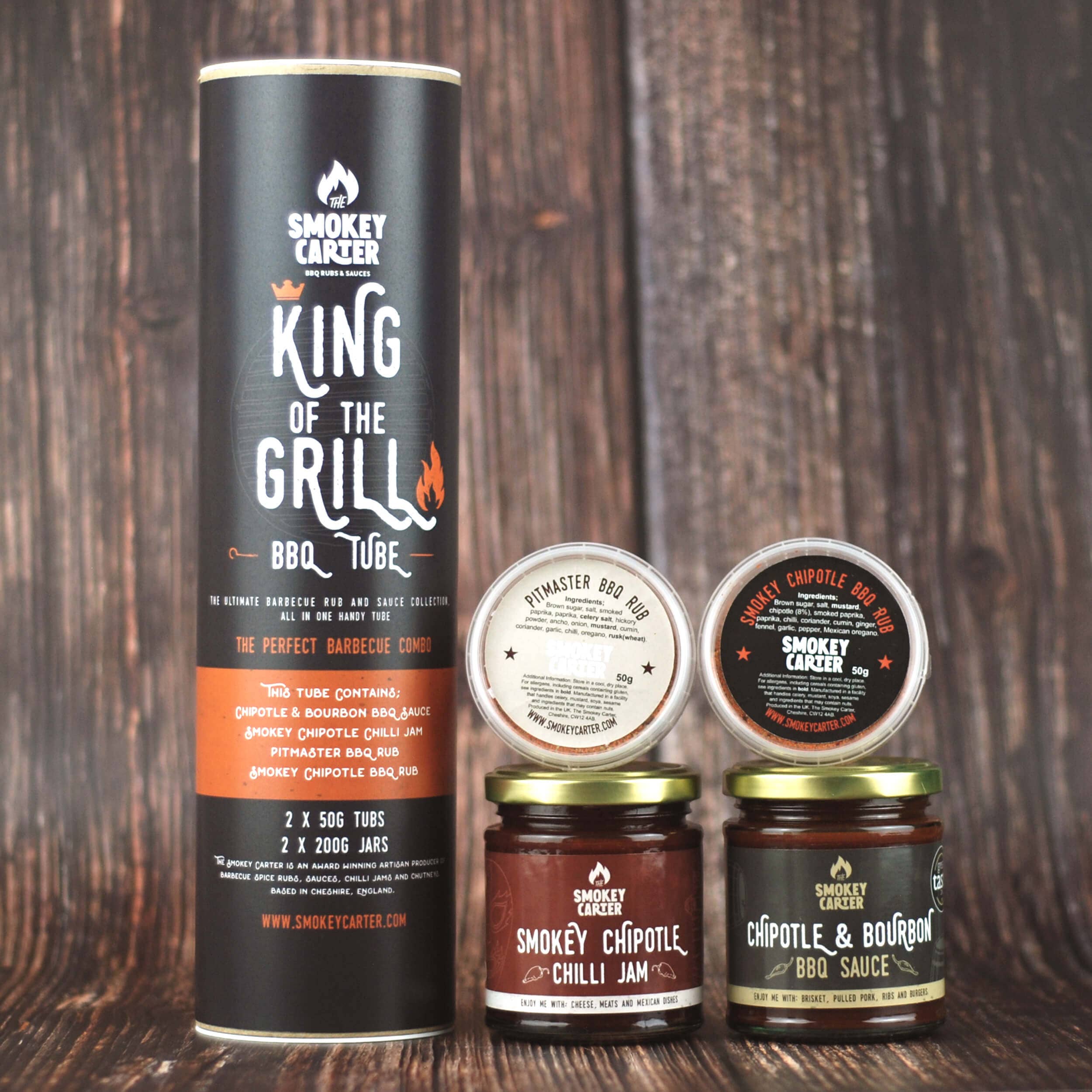 The Smokey Carter - Wholesale BBQ Sauce - King of the Grill BBQ Rub and Sauce Tube0