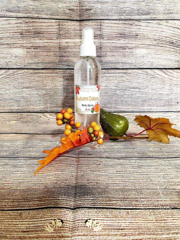 Autumn Colors Scented Body Mist and Perfume Spray | Cinnamon Scented Body Spray | Apple Scented Mist | Pumpkin Apple Cinnamon | Fall Scented for wholesale by Butterfly Bliss