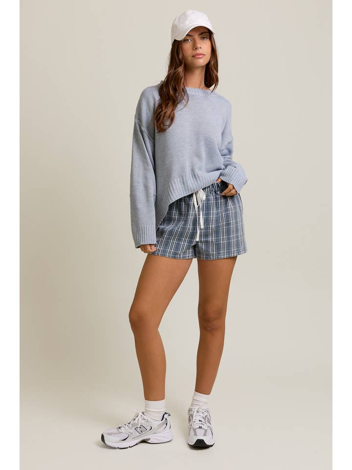 LE LIS - Wholesale Knit Sweater - Women's - ROUND NECKLINE SWEATER TOP WITH PLEATED SLEEVE18