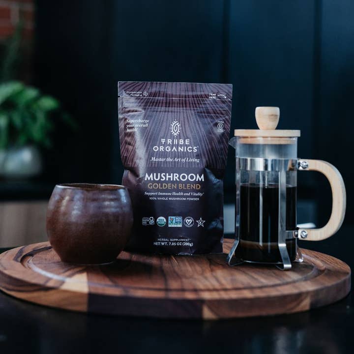 Mushroom Golden Blend Powder for wholesale by Tribe Organics