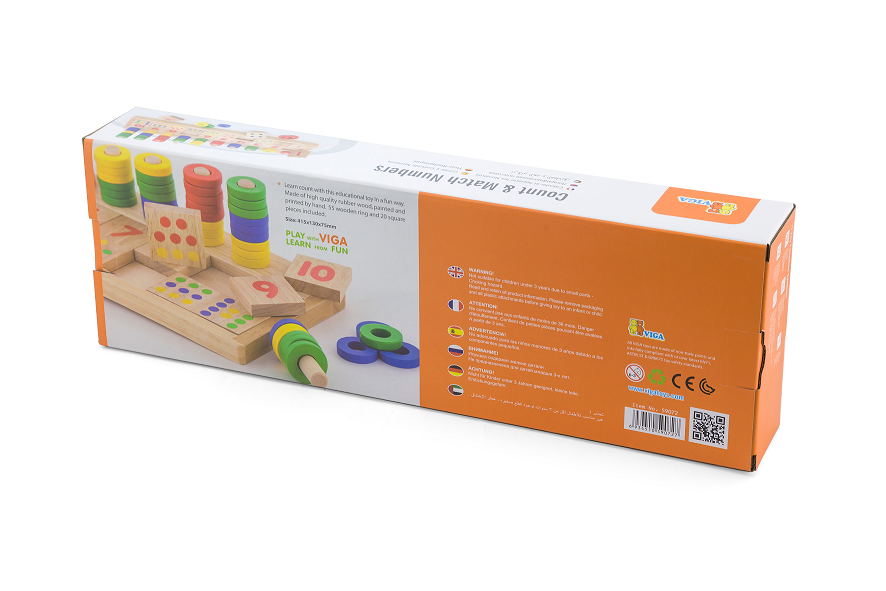 Trade Toys Limited - Wholesale Wood Toy - Kids - Viga Count & Match Number Game2